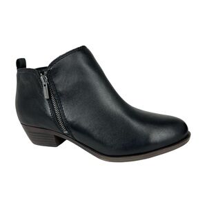 Lucky Brand Basel Booties Black Leather Size 9W